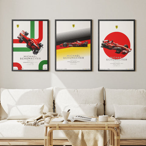 Ferrari F2002 - Michael Schumacher Hockenheim GP 2002 | Automobilist Poster