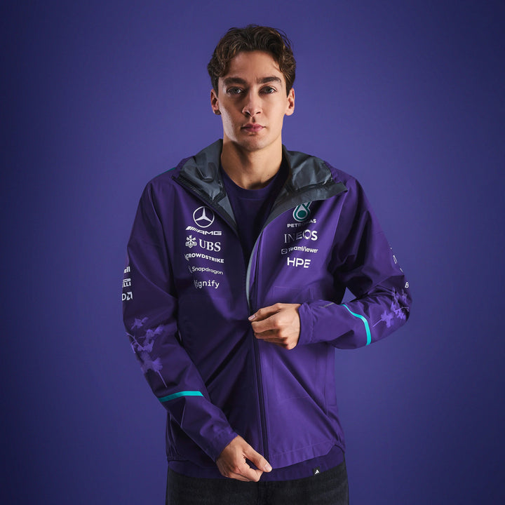 Mercedes-AMG Petronas F1 Team 2026 Vanda Bloom Team Rain Jacket Purple