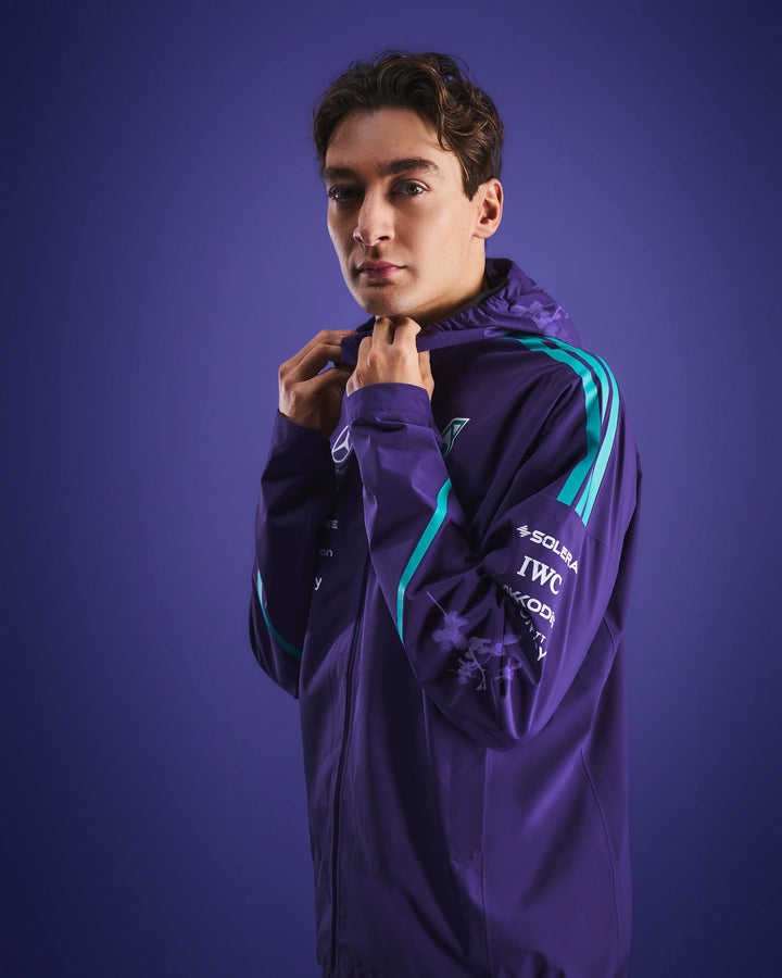 Mercedes-AMG Petronas F1 Team 2026 Vanda Bloom Team Rain Jacket Purple