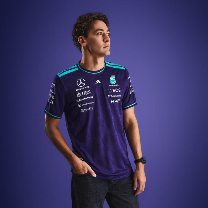 Mercedes-AMG F1 Team 2026 Singapore GP Vanda Bloom Authentic Driver Tee Purple