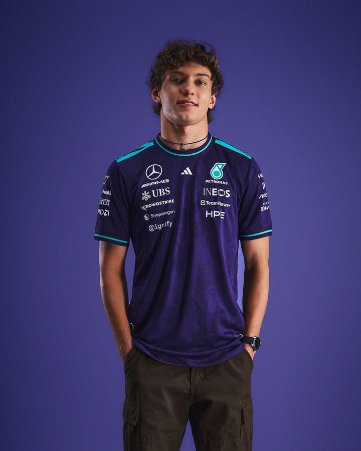 Mercedes-AMG F1 Team 2026 Singapore GP Vanda Bloom Authentic Driver Tee Purple