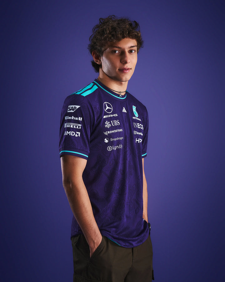 Mercedes-AMG F1 Team 2026 Singapore GP Vanda Bloom Authentic Driver Tee Purple