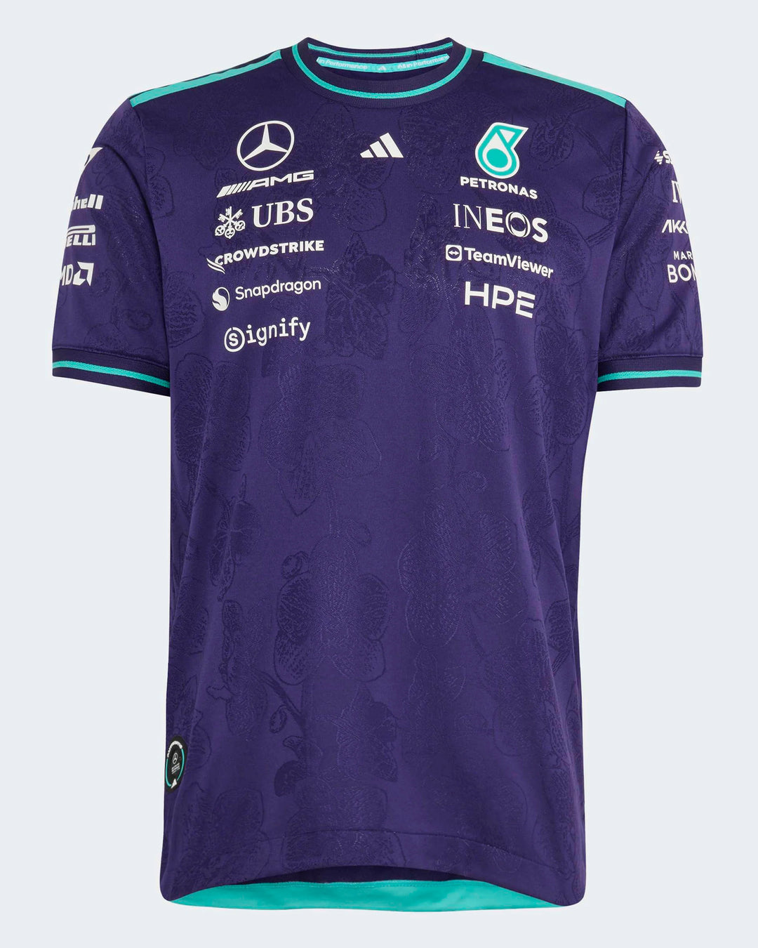Mercedes-AMG F1 Team 2026 Singapore GP Vanda Bloom Authentic Driver Tee Purple