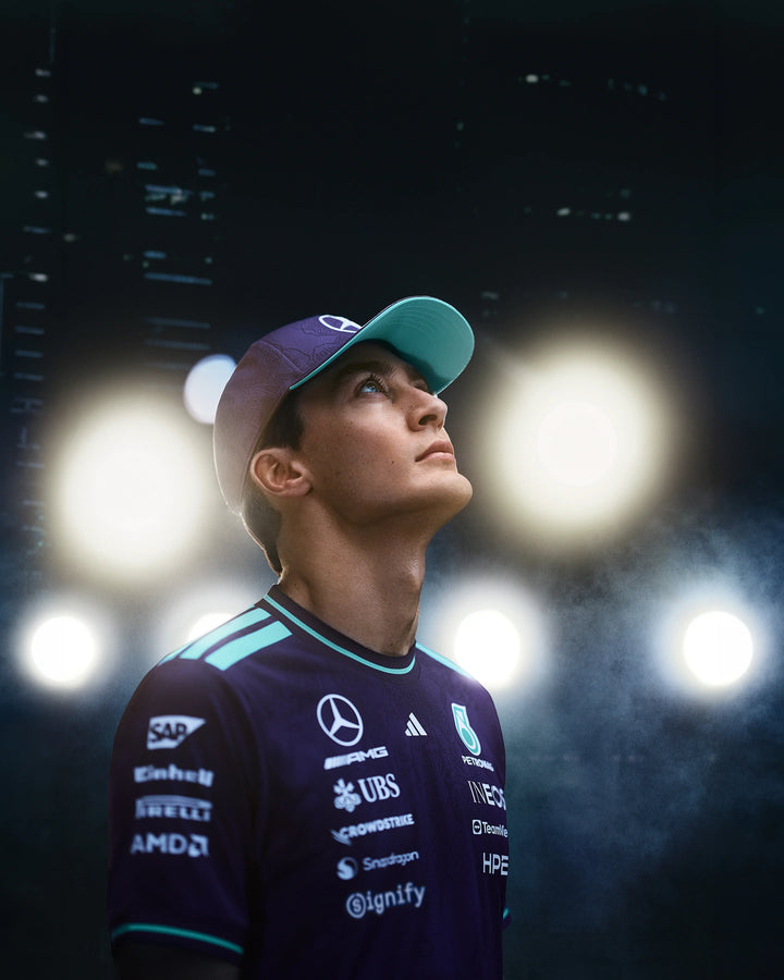 Mercedes-AMG F1 Team 2026 Singapore GP Vanda Bloom Authentic Driver Tee Purple