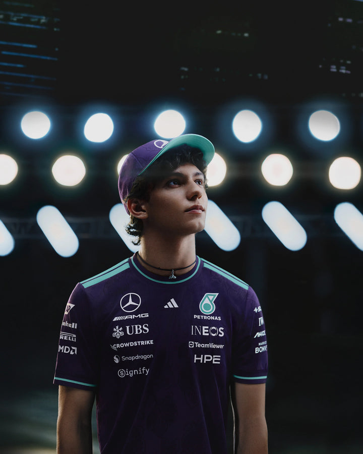 Mercedes-AMG F1 Team 2026 Singapore GP Vanda Bloom Authentic Driver Tee Purple