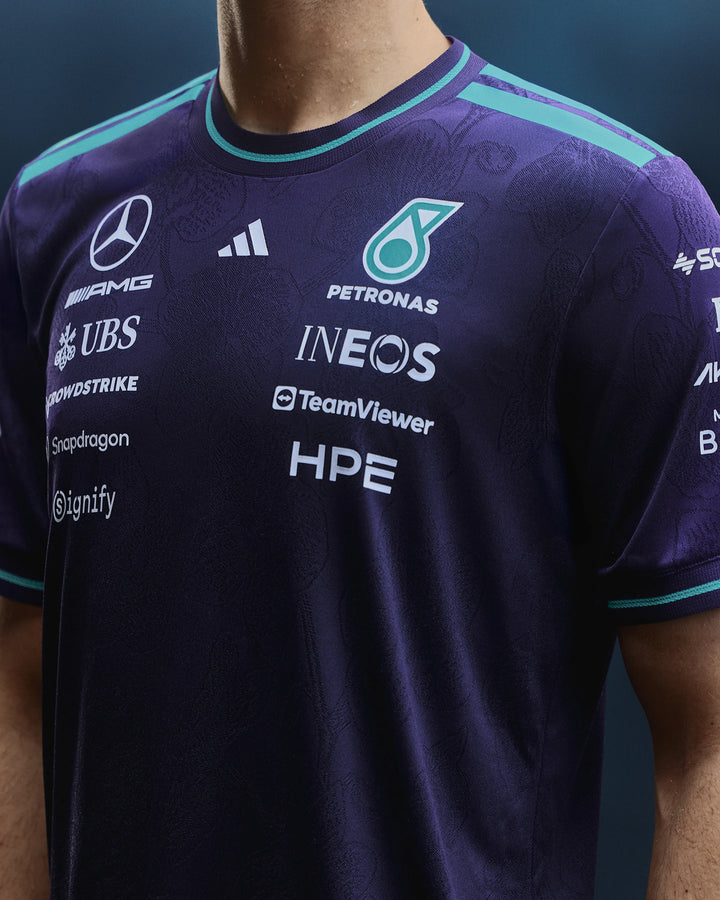 Mercedes-AMG F1 Team 2026 Singapore GP Vanda Bloom Authentic Driver Tee Purple