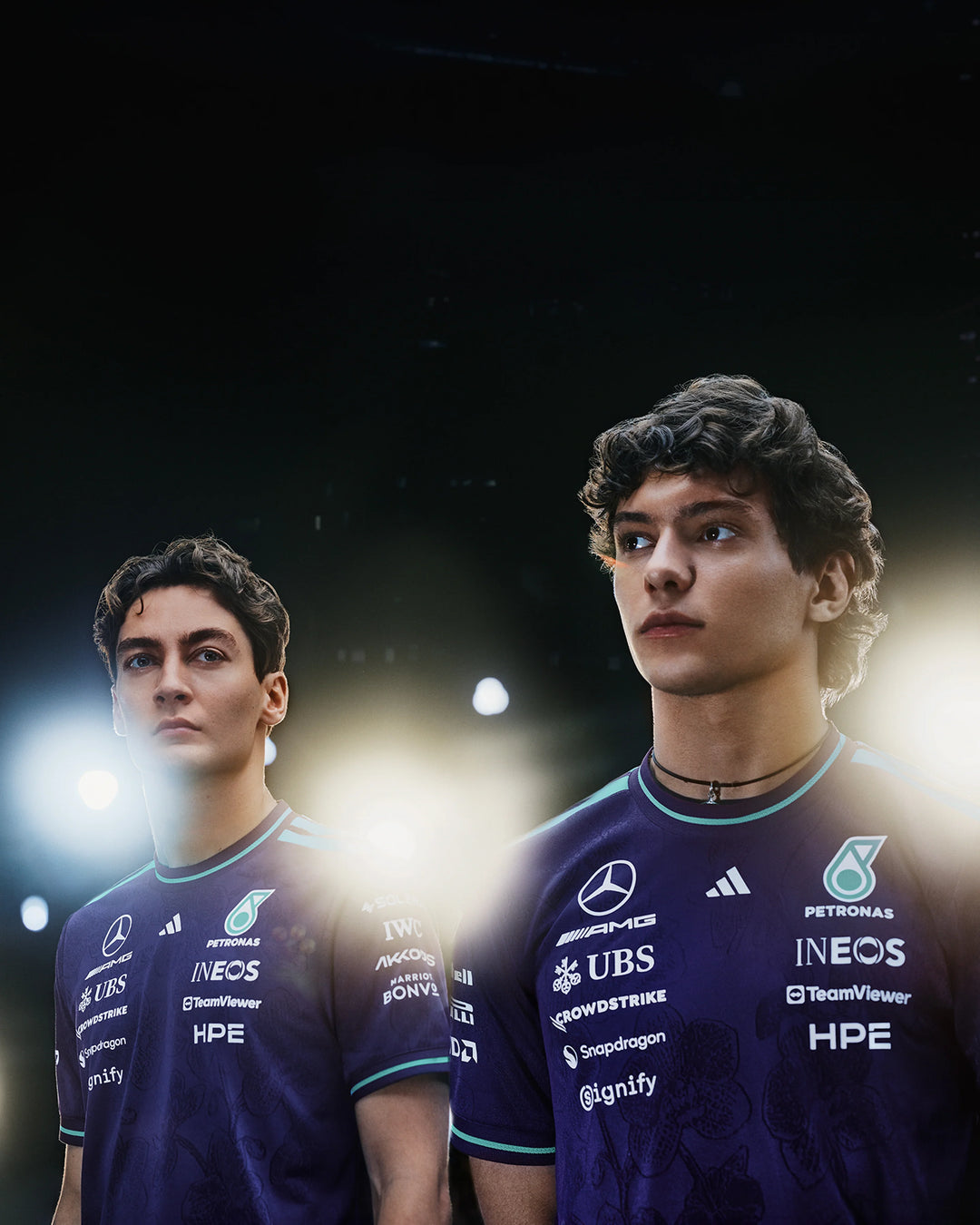 Mercedes-AMG F1 Team 2026 Singapore GP Vanda Bloom Authentic Driver Tee Purple