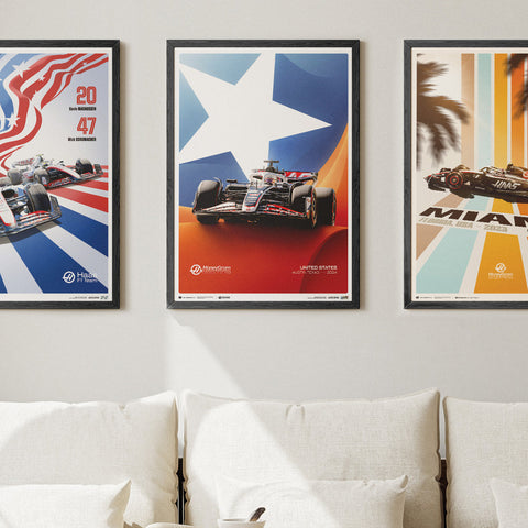 MoneyGram Haas F1 Team 2024 | Austin Texas Grand Prix | Haas Poster