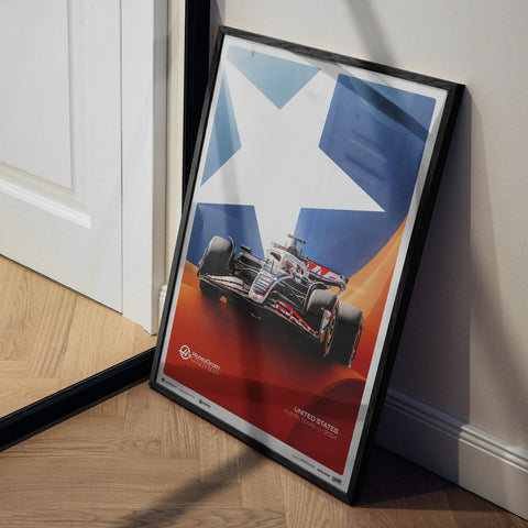 MoneyGram Haas F1 Team 2024 | Austin Texas Grand Prix | Haas Poster