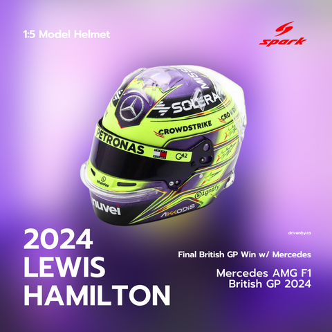 Lewis Hamilton - Mercedes AMG F1 British GP 2024 Helmet - 1/5 Proportion Mini Helmet