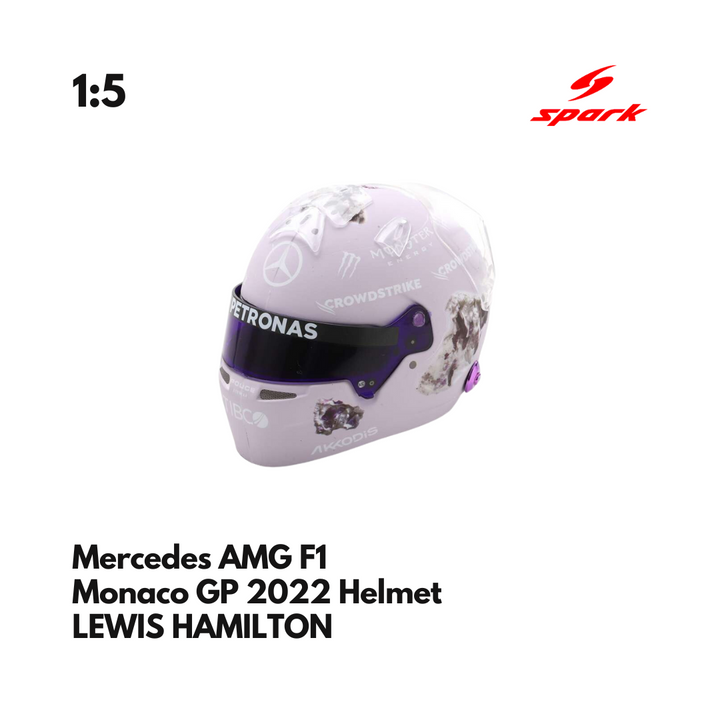 Mercedes  1/5 Proportion Lewis Hamilton - 2022 Monaco GP Helmet