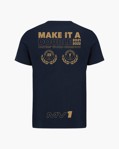Max Verstappen 2022 F1 Championship Make-It-A-Double T-shirt