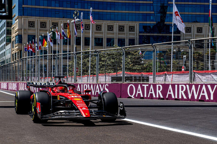 Scuderia Ferrari SF-23 Charles Leclerc Azerbaijan GP 2023 F1 Looksmart Model Car - First podium of the season.