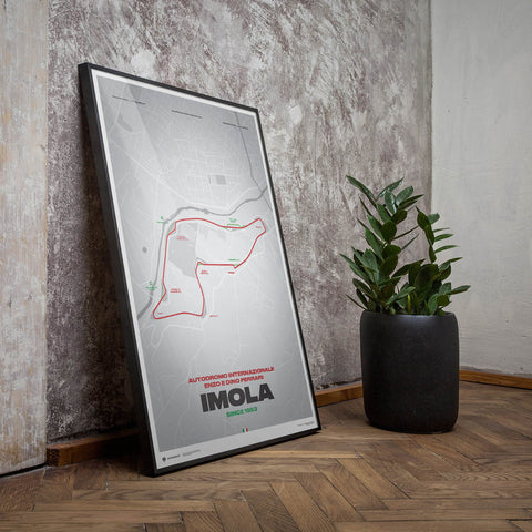 Imola Circuit – Track Evolution – Autodromo Internazionale Enzo e Dino Ferrari Poster