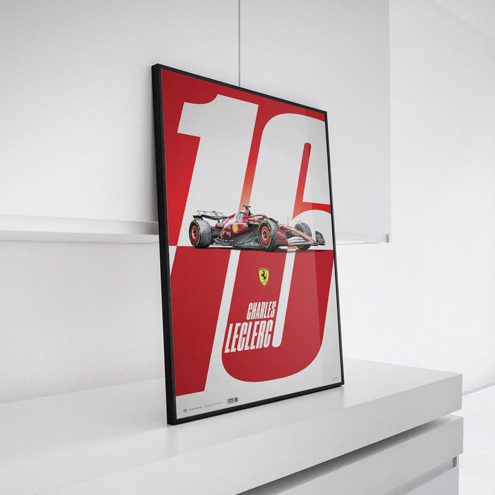 Charles Leclerc | Ferrari SF-25 | Homage to Monaco | Automobilist Poster