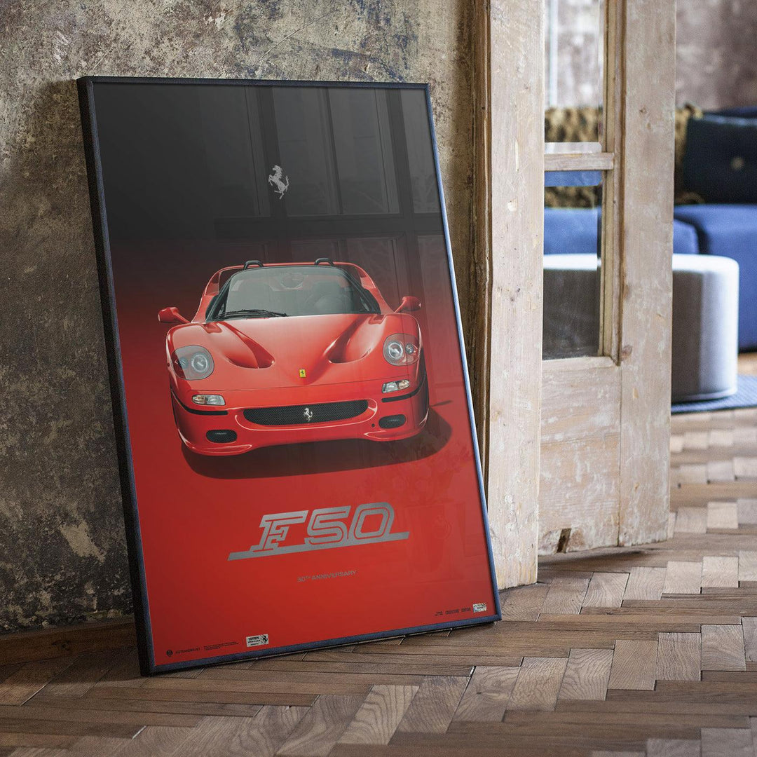 Ferrari F50 Rosso Corsa– 30th Anniversary Limited Edition | Official Automobilist Poster