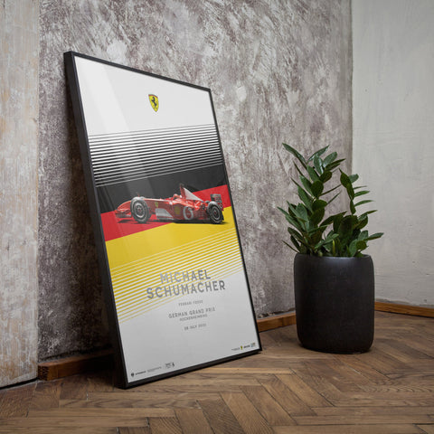 Ferrari F2002 - Michael Schumacher Hockenheim GP 2002 | Automobilist Poster