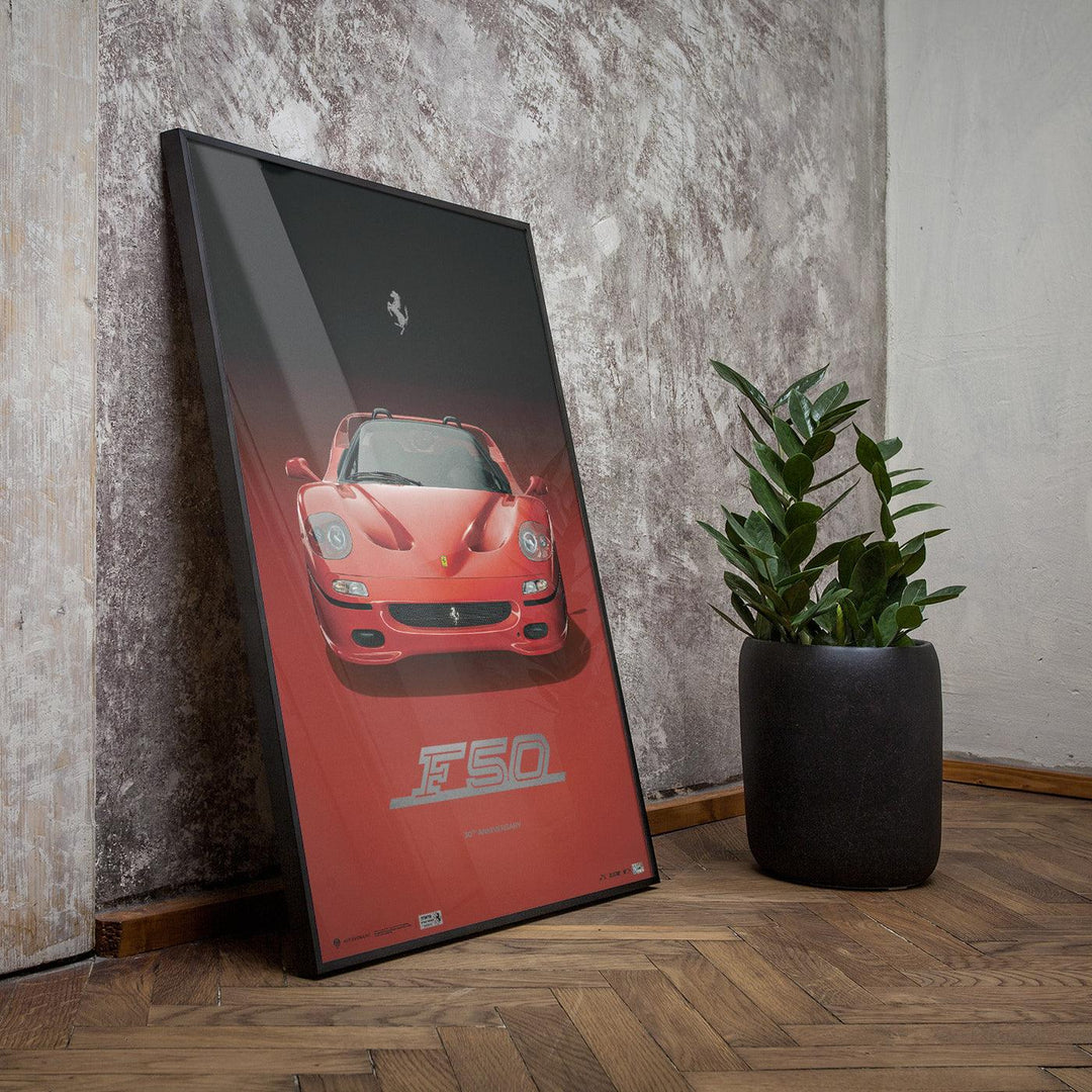 Ferrari F50 Rosso Corsa– 30th Anniversary Limited Edition | Official Automobilist Poster