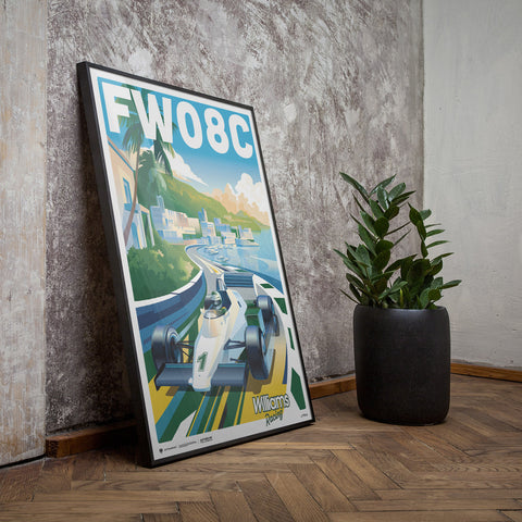 Williams Racing FW08C - Monaco 1983 - Riviera Racer - Automobiilist Poster