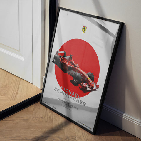 Ferrari F2002 - Michael Schumacher Suzuka GP 2002 | Automobilist Poster