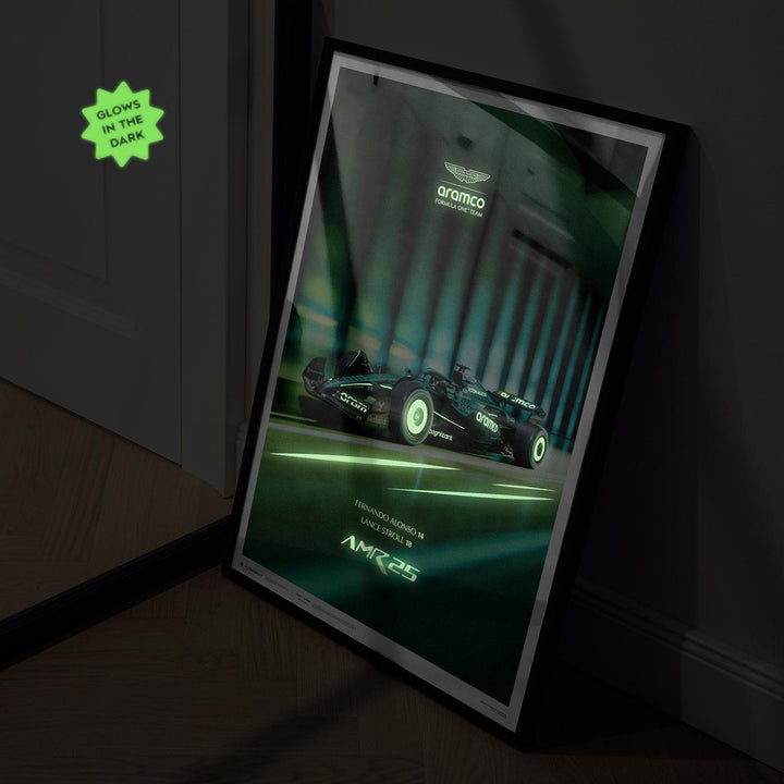Aston Martin Aramco F1™ Team | AMR25 2025 | Fernando Alonso & Lance Stroll | Automobilist Poster