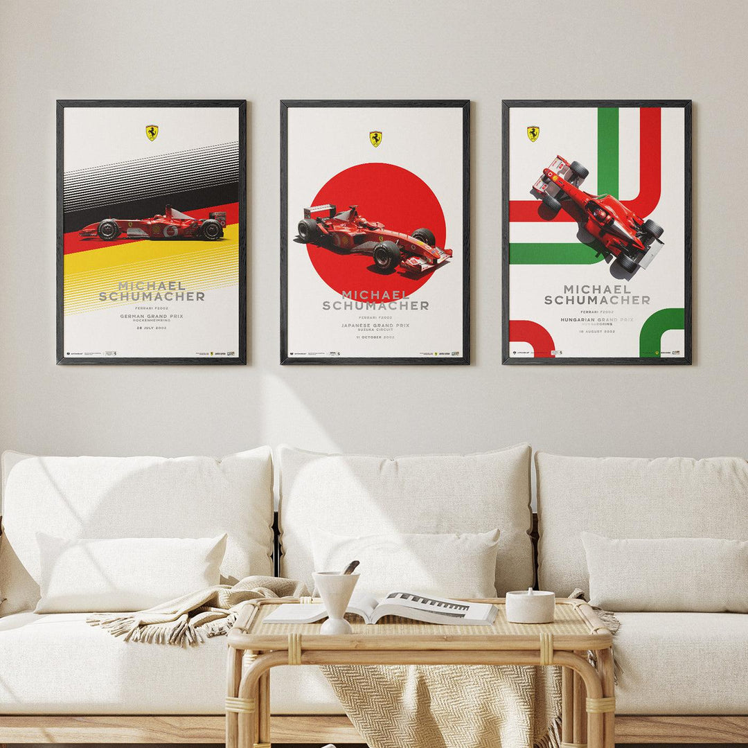 Ferrari F2002 - Michael Schumacher Suzuka GP 2002 | Automobilist Poster