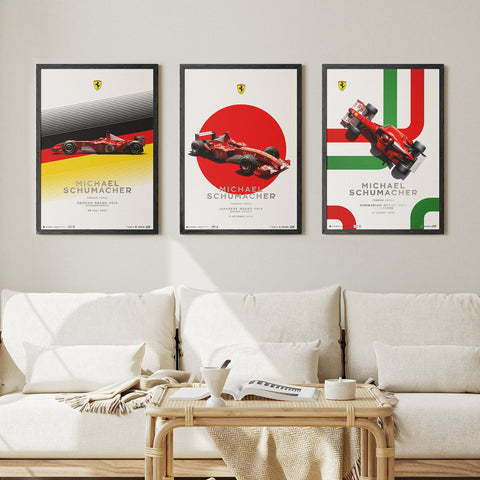 Ferrari F2002 - Michael Schumacher Suzuka GP 2002 | Automobilist Poster