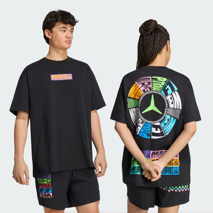 Mercedes-AMG Petronas F1 Team 2026 Lights On Oversized T-shirt