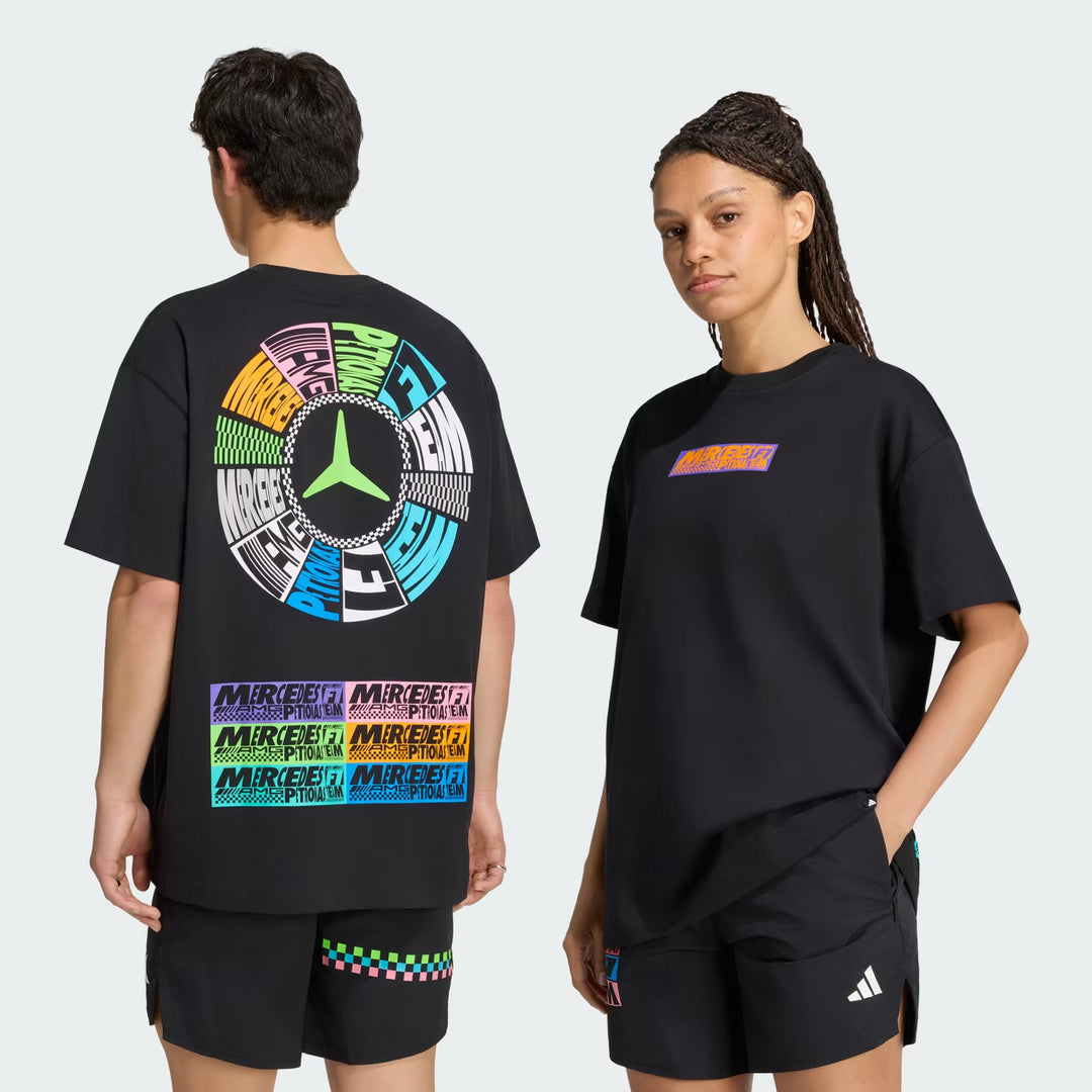 Mercedes-AMG Petronas F1 Team 2026 Lights On Oversized T-shirt