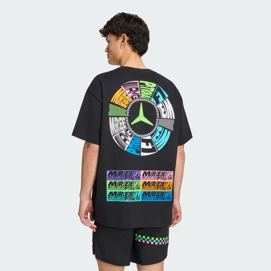 Mercedes-AMG Petronas F1 Team 2026 Lights On Oversized T-shirt