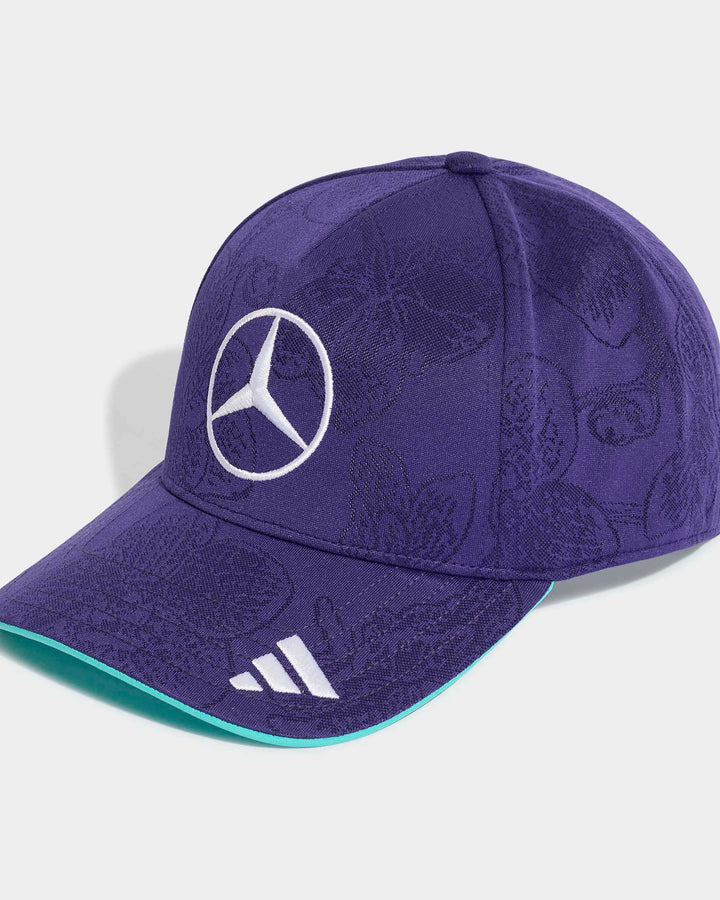 Mercedes-AMG F1 Team 2026 Singapore GP Special Edition Vanda Bloom Driver Cap Purple