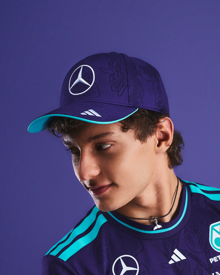 Mercedes-AMG F1 Team 2026 Singapore GP Special Edition Vanda Bloom Driver Cap Purple