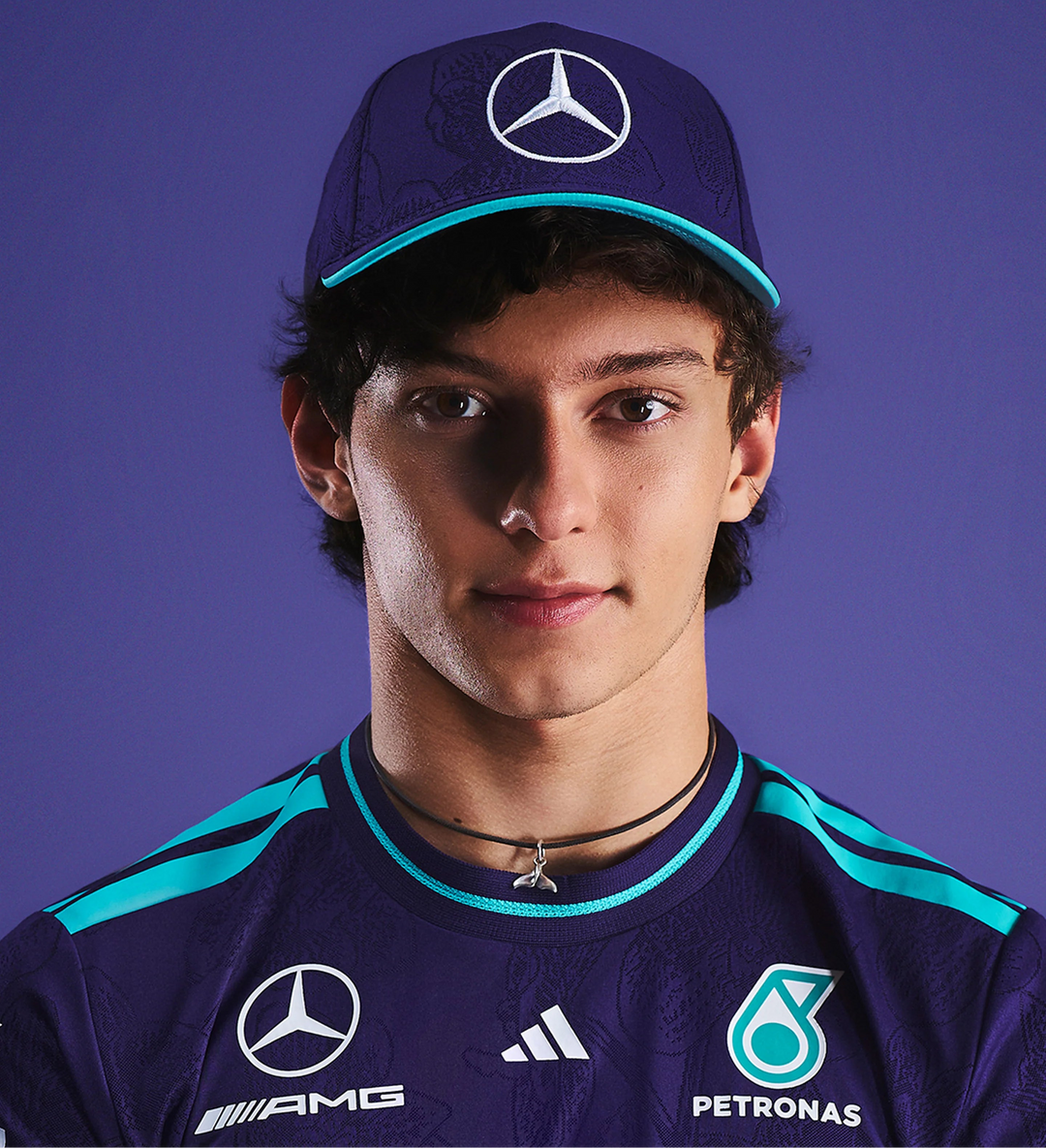 Mercedes-AMG F1 Team 2026 Singapore GP Special Edition Vanda Bloom Driver Cap Purple
