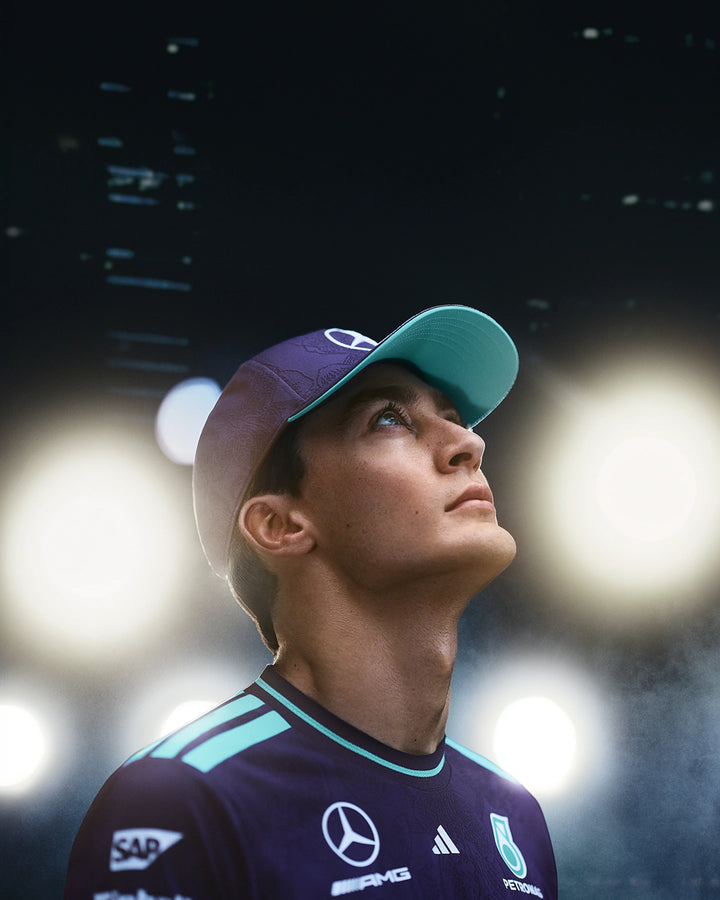 Mercedes-AMG F1 Team 2026 Singapore GP Special Edition Vanda Bloom Driver Cap Purple