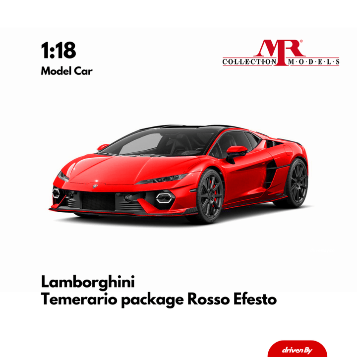 Lamborghini Temerario Alleggerita Package Rosso Efesto Limited Edition 99 pcs  - 1:18 MR Collection