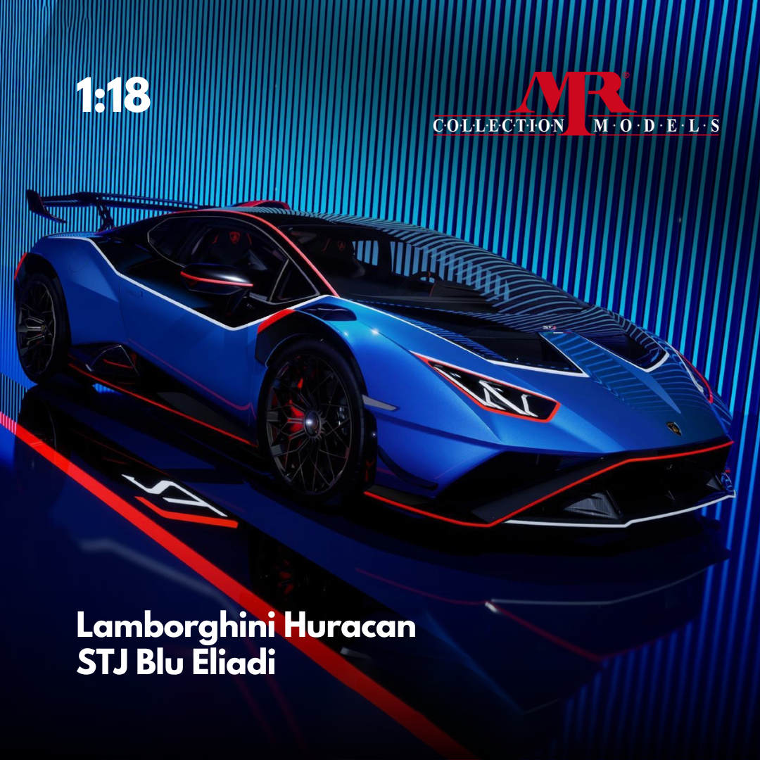 Lamborghini Huracan STJ Blu Eliadi 1:18 Model Car - Mr Collection ...