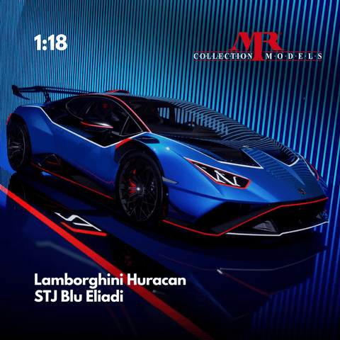Lamborghini Huracan STJ Blu Eliadi 1 18 Model Car Mr Collection lamborghini-huracan-stj-blu-eliadi-1-18-model-car-mr-collection
