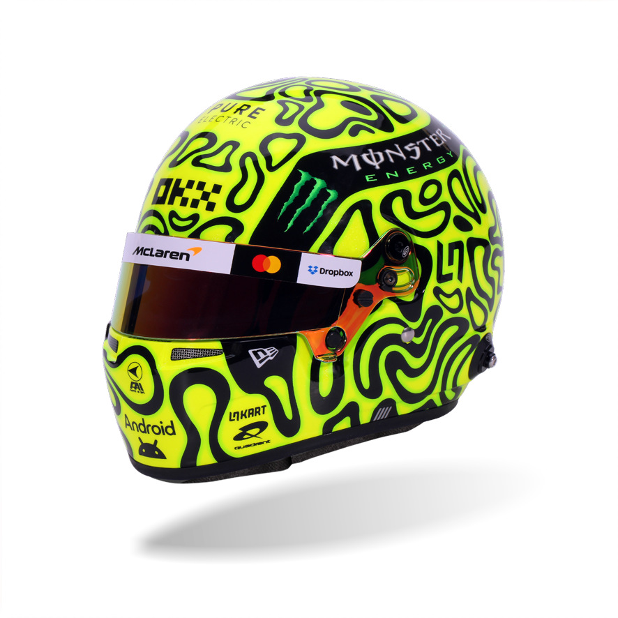 Lando Norris Helmet Season 2025 McLaren F1 Team - BELL 1:2 Mini Model Helmet