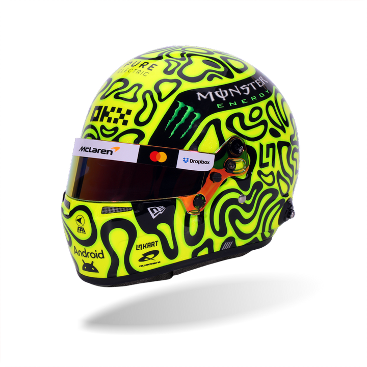 Lando Norris Helmet Season 2025 McLaren F1 Team - BELL 1:2 Mini Model Helmet