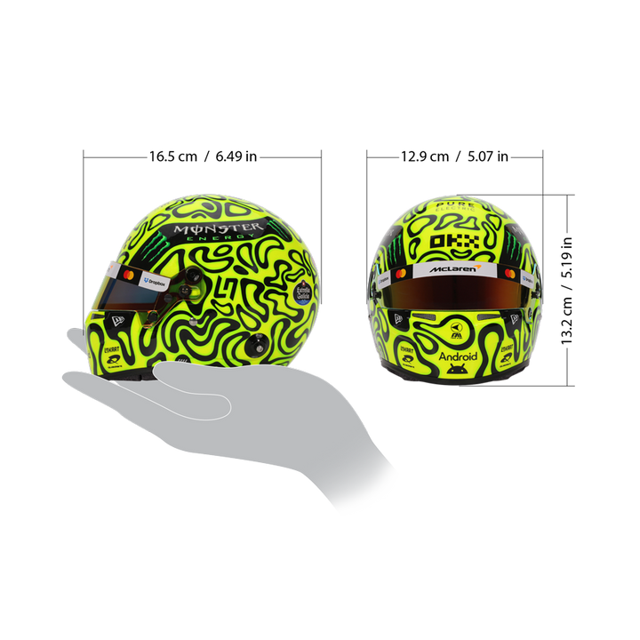 Lando Norris Helmet Season 2025 McLaren F1 Team - BELL 1:2 Mini Model Helmet