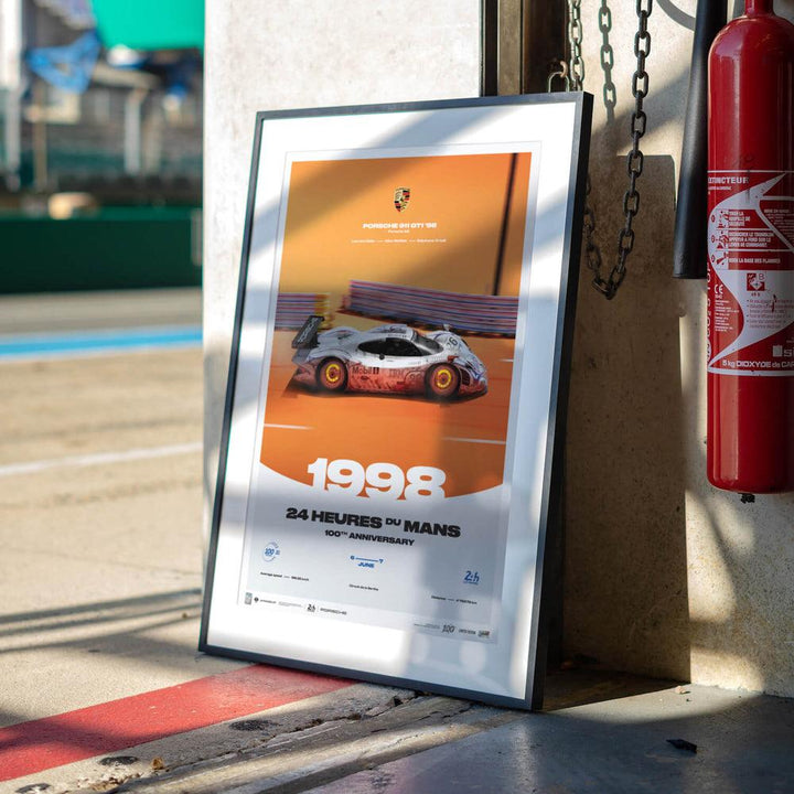 Porsche 911 GT1 - 24h Le Mans - 100th Anniversary - 1998 Automobilist Poster