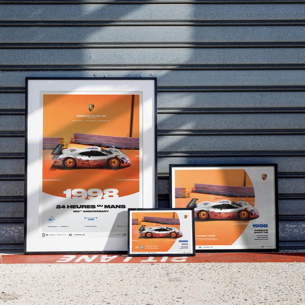 Porsche 911 GT1 - 24h Le Mans - 100th Anniversary - 1998 Automobilist Poster