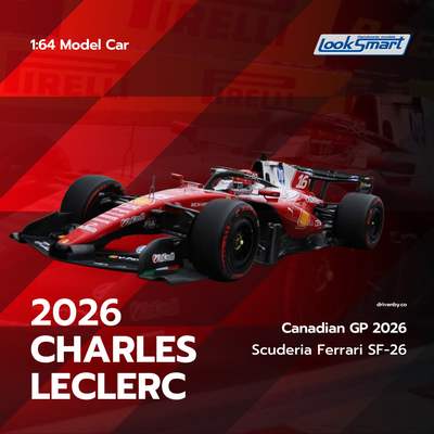 Charles Leclerc Scuderia Ferrari SF-26 Canadian GP 2026 - Looksmart 1:64 Model Car