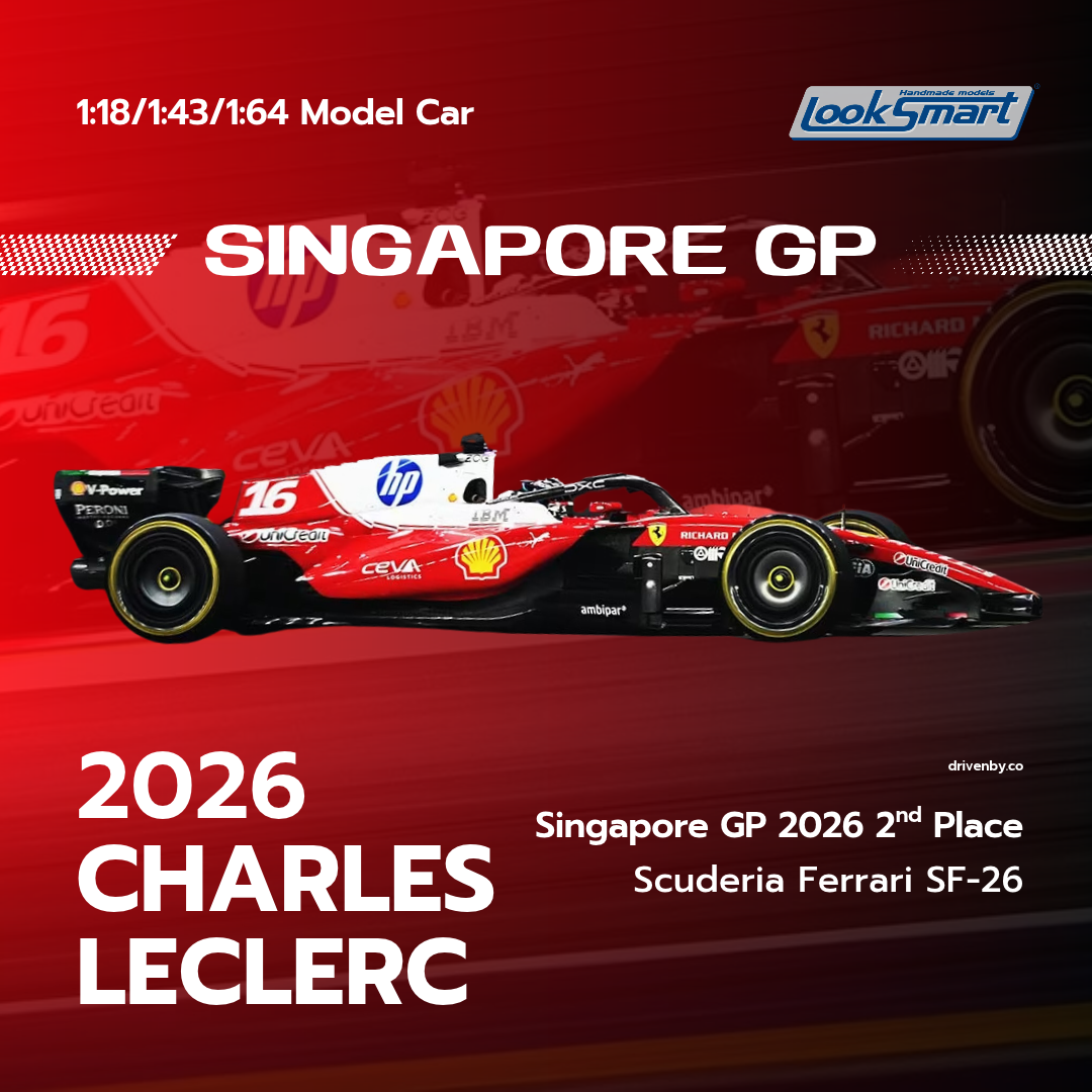 Charles Leclerc Singapore GP 2026 2nd Place Scuderia Ferrari SF-26 - Looksmart Model Car
