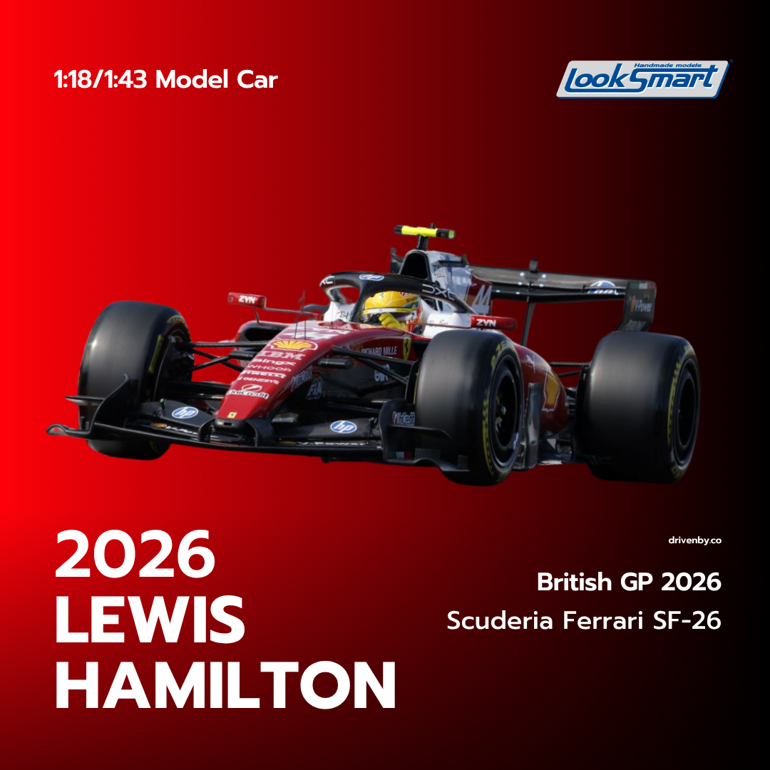 Lewis Hamilton British GP 2026 Scuderia Ferrari SF-26 3rd Position - Looksmart Model Car
