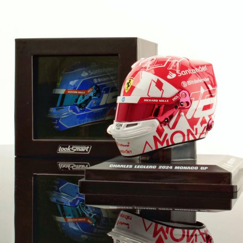 Charles Leclerc - Scuderia Ferrari Monaco GP 2024 Helmet - 1/5 Proportion Looksmart Mini Helmet