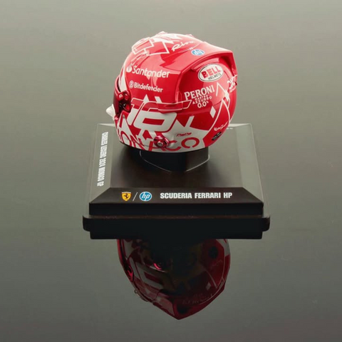 Charles Leclerc - Scuderia Ferrari Monaco GP 2024 Helmet - 1/5 Proportion Looksmart Mini Helmet