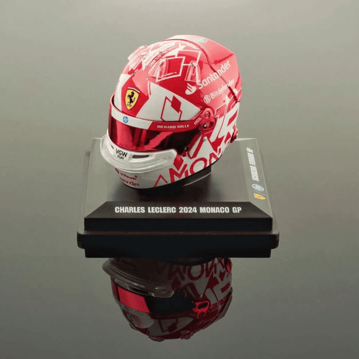 Charles Leclerc - Scuderia Ferrari Monaco GP 2024 Helmet - 1:5 Model Helmet Looksmart