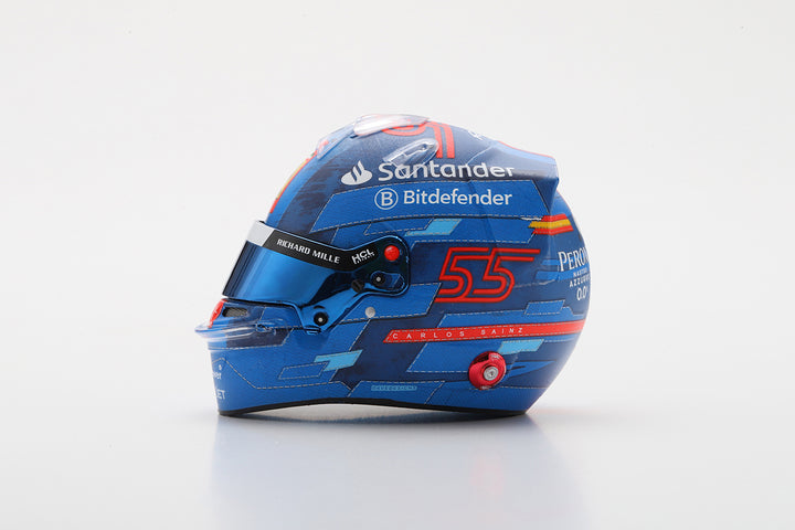 Carlos Sainz - Scuderia Ferrari Miami GP 2024 Helmet - 1:5 Scale Looksmart Mini Helmet