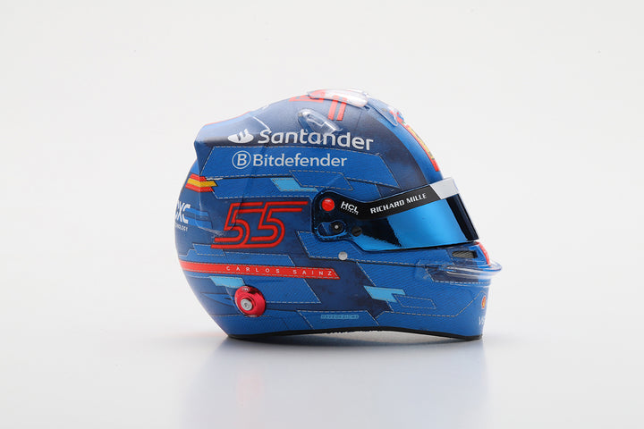 Carlos Sainz - Scuderia Ferrari Miami GP 2024 Helmet - 1:5 Scale Looksmart Mini Helmet